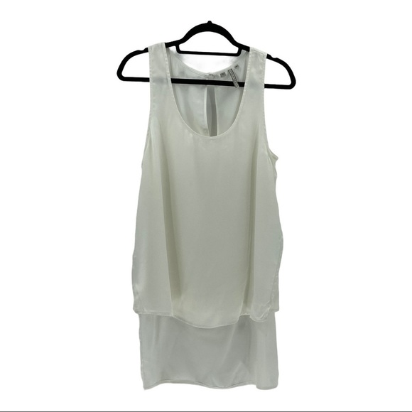 Guess Sleeveless High Low Hem Keyhole Blouse Sz M - Picture 5 of 7